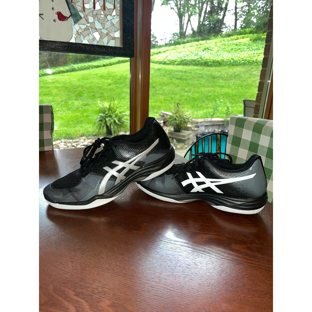 Womens Asics Gel-Tactic, Size 9.5, Black/Silver